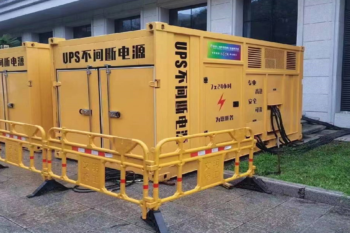 南陵发电机租赁施工现场