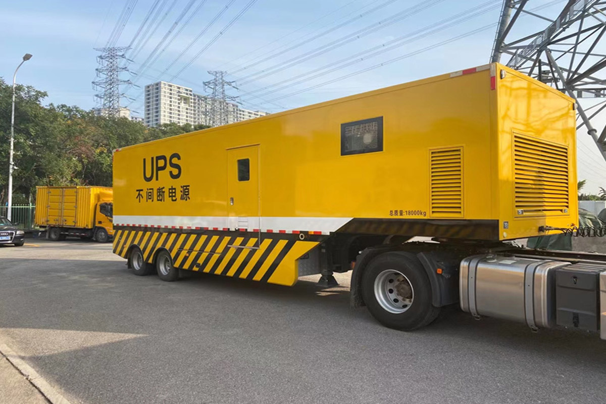 南陵发电机租赁施工现场
