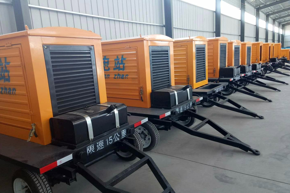 南陵发电机租赁施工现场